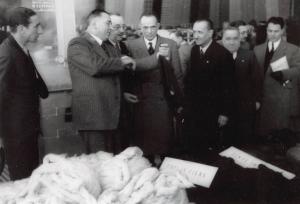 Fiera di Milano - Campionaria 1936 - Visita del ministro di grazia e giustizia Arrigo Solmi