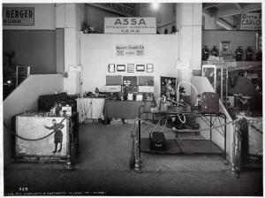 Fiera di Milano - Campionaria 1936 - Padiglione degli apparecchi scientifici - Stand dell'Assa apparecchi scientifici S.A.