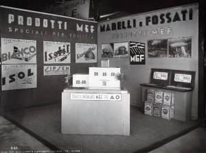 Fiera di Milano - Campionaria 1936 - Tettoie dell'edilizia - Stand di prodotti MEF della ditta Marelli e Fossati