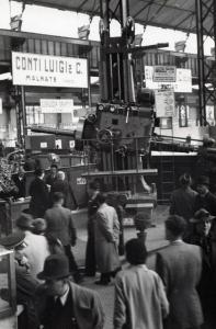 Fiera di Milano - Campionaria 1936 - Padiglione della meccanica - Stand di macchine utensili della ditta Conti Luigi & C.