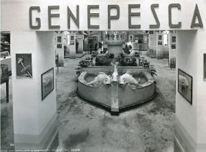 Fiera di Milano - Campionaria 1936 - Padiglione della zootecnica - Sala della Genepesca (Compagnia generale italiana della pesca)