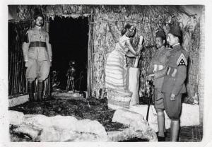 Fiera di Milano - Campionaria 1936 - Padiglione Arnaldo Mussolini (padiglione dell'agricoltura) - Mostra dell'agricoltura coloniale - Ricostruzione di un tukul