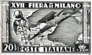 Fiera di Milano - Campionaria 1936 - Francobollo postale