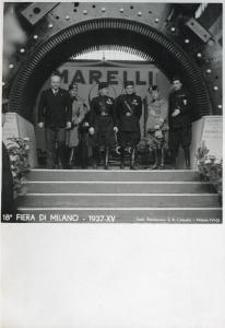 Fiera di Milano - Campionaria 1937 - Visita di Achille Starace, segretario del Partito nazionale fascista