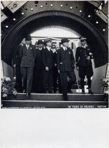Fiera di Milano - Campionaria 1937 - Visita del ministro delle comunicazioni Antonio Stefano Benni