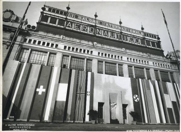 Fiera di Milano - Palazzo dello sport, sede del Salone internazionale aeronautico 1937 - Esterno
