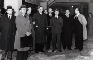 Fiera di Milano - Salone internazionale aeronautico 1937 - Visita di una missione polacca