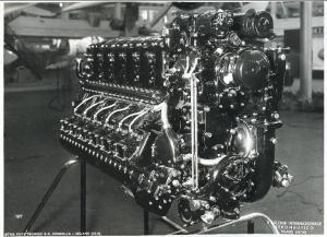 Fiera di Milano - Salone internazionale aeronautico 1937 - Settore tedesco - Motore della Junkers