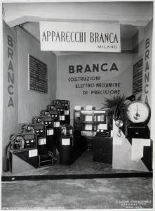 Fiera di Milano - Salone internazionale aeronautico 1937 - Settore accessori, strumenti e materie prime lavorate e semilavorate - Stand di apparecchi Branca