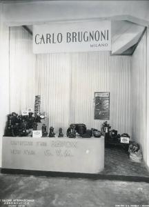 Fiera di Milano - Salone internazionale aeronautico 1937 - Settore accessori, strumenti e materie prime lavorate e semilavorate - Stand della ditta Carlo Brugnoni