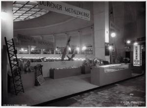 Fiera di Milano - Salone internazionale aeronautico 1937 - Settore accessori, strumenti e materie prime lavorate e semilavorate - Stand della Durener Metallwerke A.G.