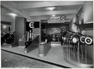 Fiera di Milano - Salone internazionale aeronautico 1937 - Settore accessori, strumenti e materie prime lavorate e semilavorate - Stand della Elektron-Co
