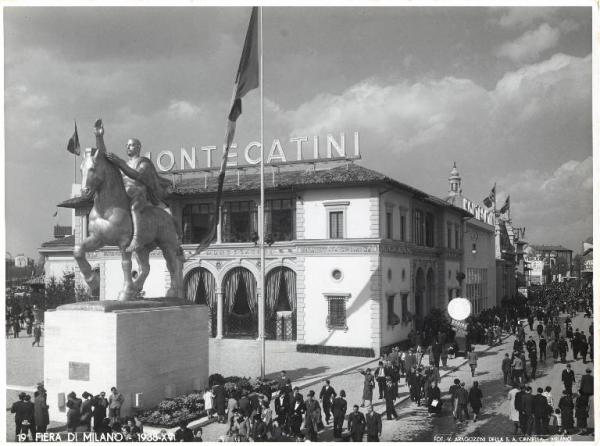 Fiera di Milano - Campionaria 1938 - Padiglione della Montecatini - Esterno