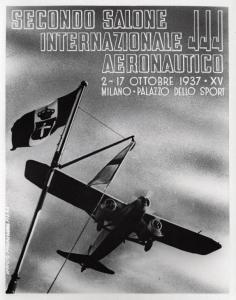 Fiera di Milano - Salone internazionale aeronautico 1937 - Manifesto pubblicitario