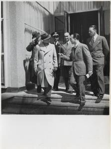 Fiera di Milano - Campionaria 1938 - Visita del duca di Bergamo Adalberto di Savoia