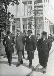 Fiera di Milano - Campionaria 1939 - Visita del presidente della Fiera di Lipsia Ludwig Fichte