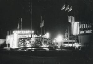 Fiera di Milano - Campionaria 1939 - Piazza Italia - Veduta notturna