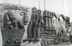 Fiera di Milano - Campionaria 1939 - Monumento scultoreo all'autarchia in piazza Italia