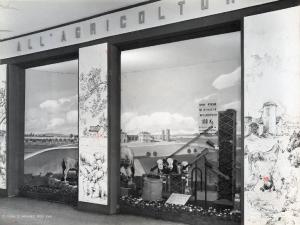 Fiera di Milano - Campionaria 1939 - Padiglione Arnaldo Mussolini (padiglione dell'agricoltura) - Mostra delle carni - Pannelli