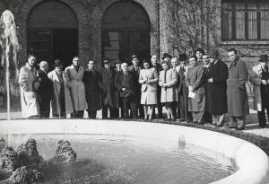 Fiera di Milano - Campionaria 1941 - Inaugurazione della mostra nel padiglione Arnaldo Mussolini (padiglione dell'agricoltura)