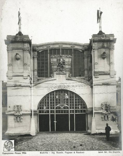 Milano - Esposizione internazionale 1906 - Padiglione della Germania - Esterno