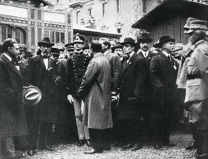 Fiera di Milano - Campionaria 1921 - Visita del principe di Piemonte Umberto II di Savoia