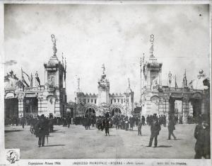 Milano - Esposizione internazionale 1906 - Ingresso principale