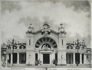 Milano - Esposizione internazionale 1906 - Padiglione dell'arte decorativa - Esterno