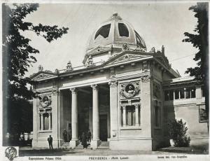 Milano - Esposizione internazionale 1906 - Padiglione della Previdenza - Esterno