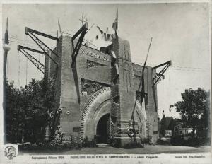 Milano - Esposizione internazionale 1906 - Padiglione della città di Sampierdarena - Esterno