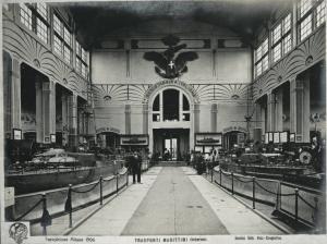 Milano - Esposizione internazionale 1906 - Padiglione dei trasporti marittimi - Sala della Regia Marina italiana