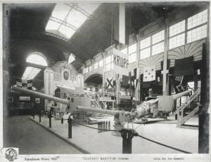 Milano - Esposizione internazionale 1906 - Padiglione dei trasporti marittimi - Salone interno