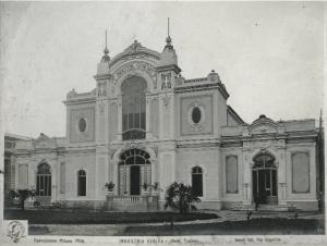 Milano - Esposizione internazionale 1906 - Padiglione delle industrie seriche - Esterno