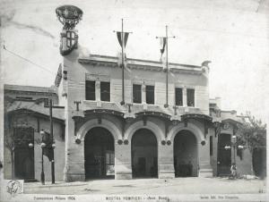 Milano - Esposizione internazionale 1906 - Padiglione della Mostra dei pompieri - Esterno