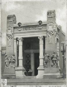 Milano - Esposizione internazionale 1906 - Padiglione dell'igiene - Esterno