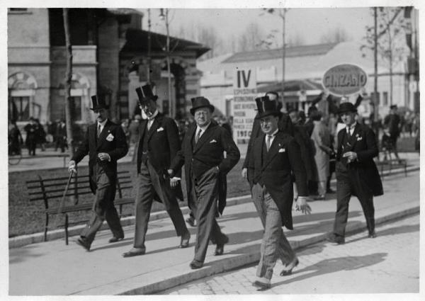 Fiera di Milano - Campionaria 1929 - Visita del presidente della Fiera di Parigi
