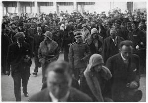 Fiera di Milano - Campionaria 1929 - Visita del duca di Bergamo Adalberto di Savoia e della duchessa di Pistoia Lydia di Arenberg