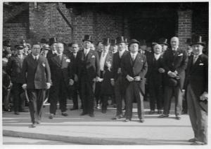 Fiera di Milano - Campionaria 1929 - Visita del ministro dell'economia nazionale Alessandro Martelli