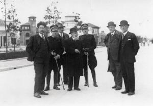 Fiera di Milano - Campionaria 1929 - Visita del questore di Milano