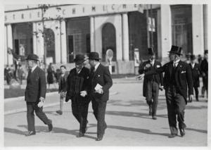 Fiera di Milano - Campionaria 1929 - Visita del ministro del commercio francese George Bonnefous