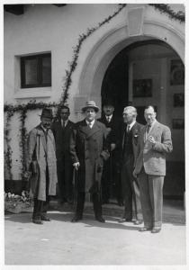 Fiera di Milano - Campionaria 1929 - Visita dell'ambasciatore polacco e dell'addetto commerciale polacco