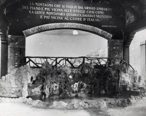 Fiera di Milano - Campionaria 1929 - Padiglione dell'agricoltura - Mostra dell'economia montana - Stand