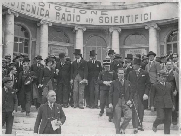 Fiera di Milano - Campionaria 1930 - Visita del ministro delle corporazioni Giuseppe Bottai in occasione della inaugurazione