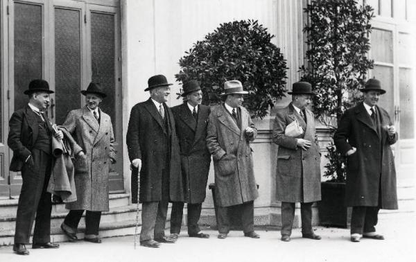 Fiera di Milano - Campionaria 1932 - Visita di un gruppo di delegati dell'Unione fiere