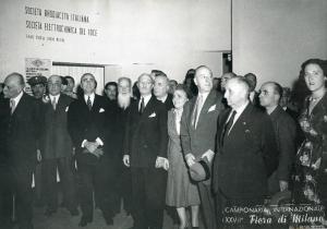 Fiera di Milano - Campionaria 1949 - Visita dell'ambasciatore degli Stati Uniti James C. Dunn e del capo della Missione per l'Italia del piano Marshall James Zellerbach - Banchetto