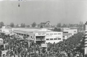 Fiera di Milano - Campionaria 1951 - Viale del lavoro e viale delle macchine agricole - Folla di visitatori