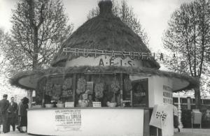 Fiera di Milano - Campionaria 1951 - Chiosco di degustazione di frutta somala