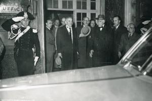 Fiera di Milano - Campionaria 1950 - Visita del capo reggente della Repubblica di San Marino Giuseppe Forcellini