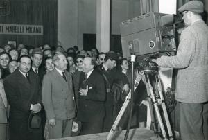 Fiera di Milano - Campionaria 1950 - Visita del ministro delle poste e telecomunicazioni Giuseppe Spataro