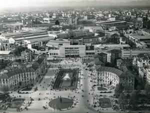 Fiera di Milano - Campionaria 1950 - Veduta panoramica dall'alto